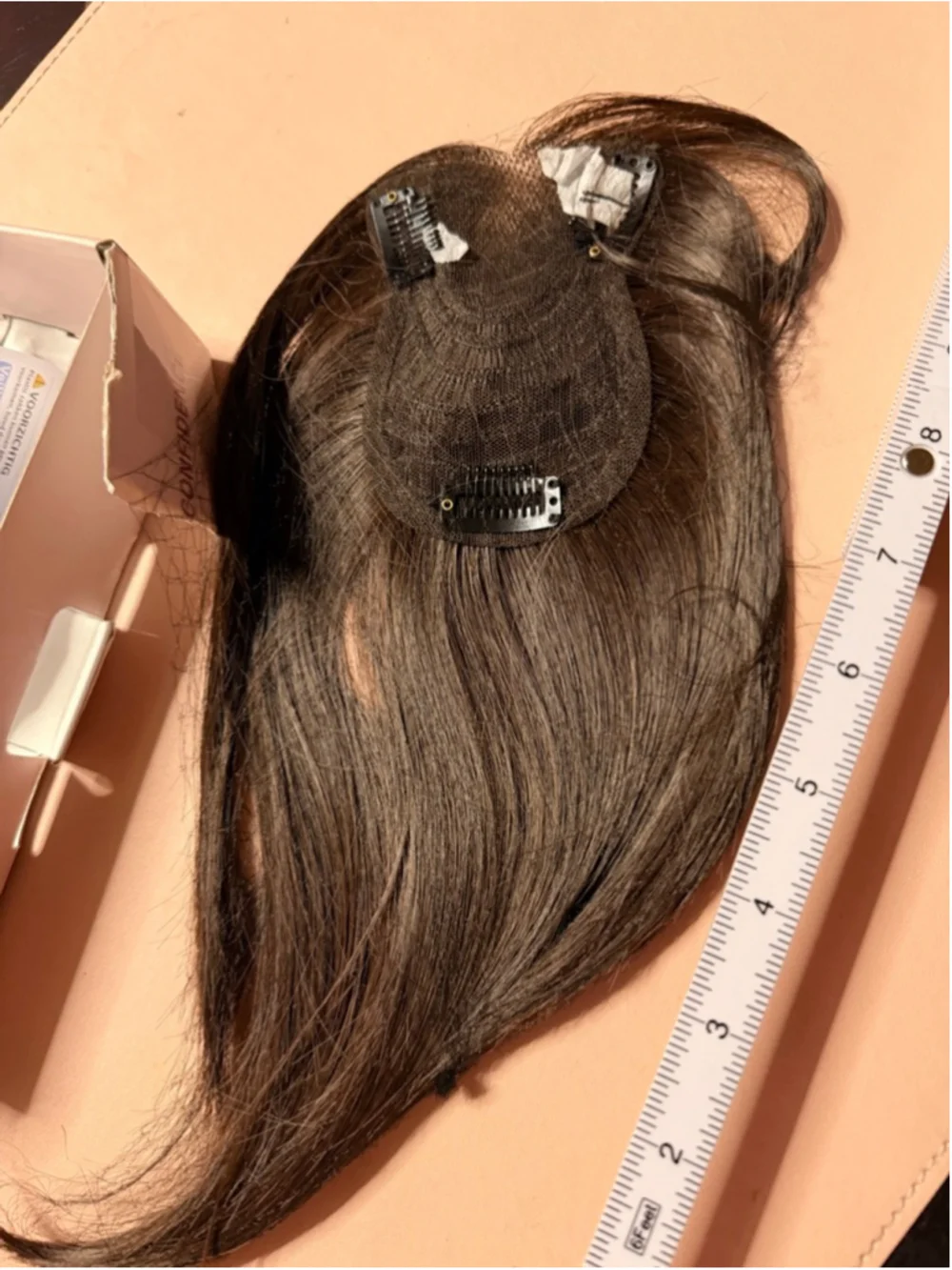 SEGO Dark Brown Human Hair Topper Wiglet - Picture 10 of 16